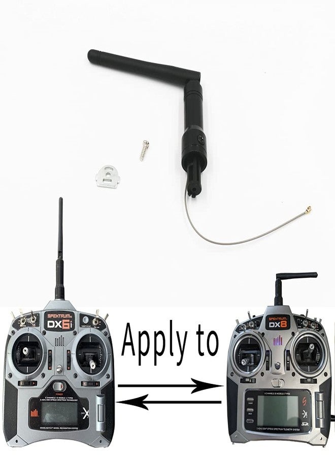 هوائي بديل لأجهزة Spektrum DX8/DX6i/DX7 - موصل طرفي SMA عالي الكسب بتردد 2.4 جيجاهرتز لأجهزة راديو HobbyKing ORX و T-SIX و JR Propo (سهل التركيب، هوائي متين) - Image 2
